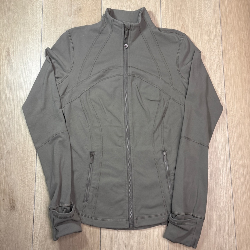 Lululemon Define Jacket Luon Nomad Full Zip Activewear Size 6 Square W4AWLS